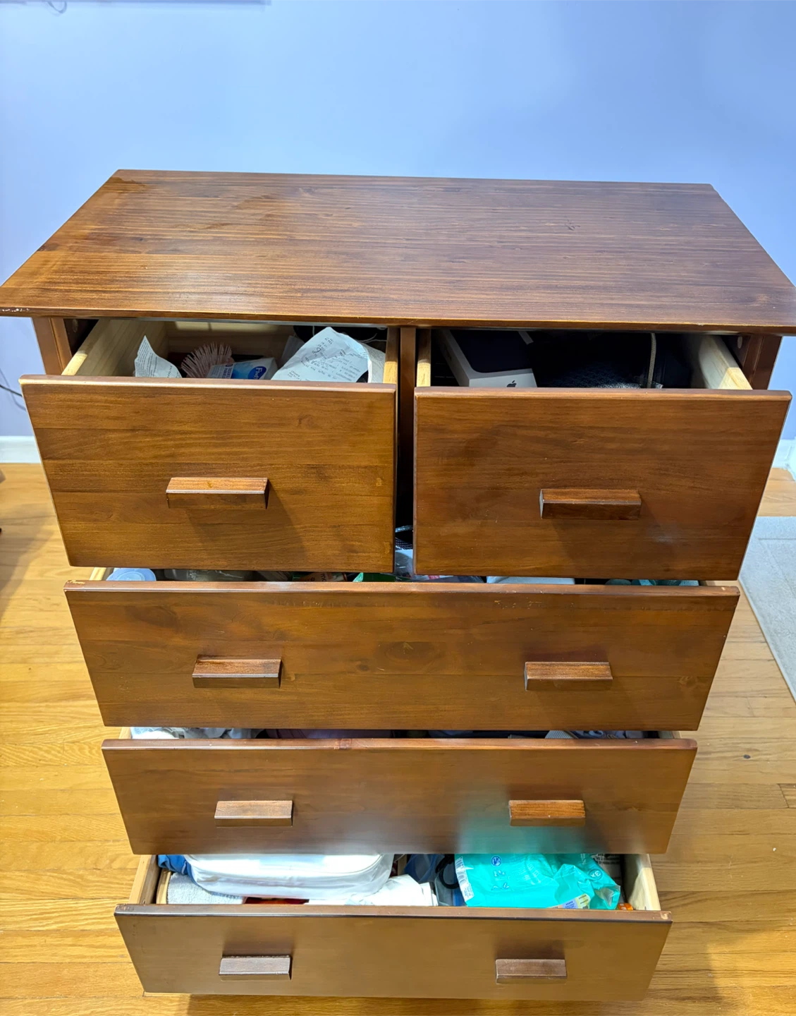 5-Drawer Wooden Dresser / Chest – Solid & Spacious Storage – - photo 5