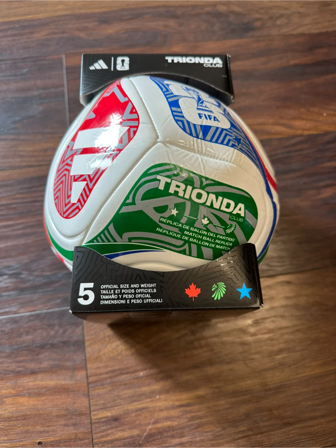 Adidas Trionda Club FIFA Soccer Ball Size 5 - photo 3