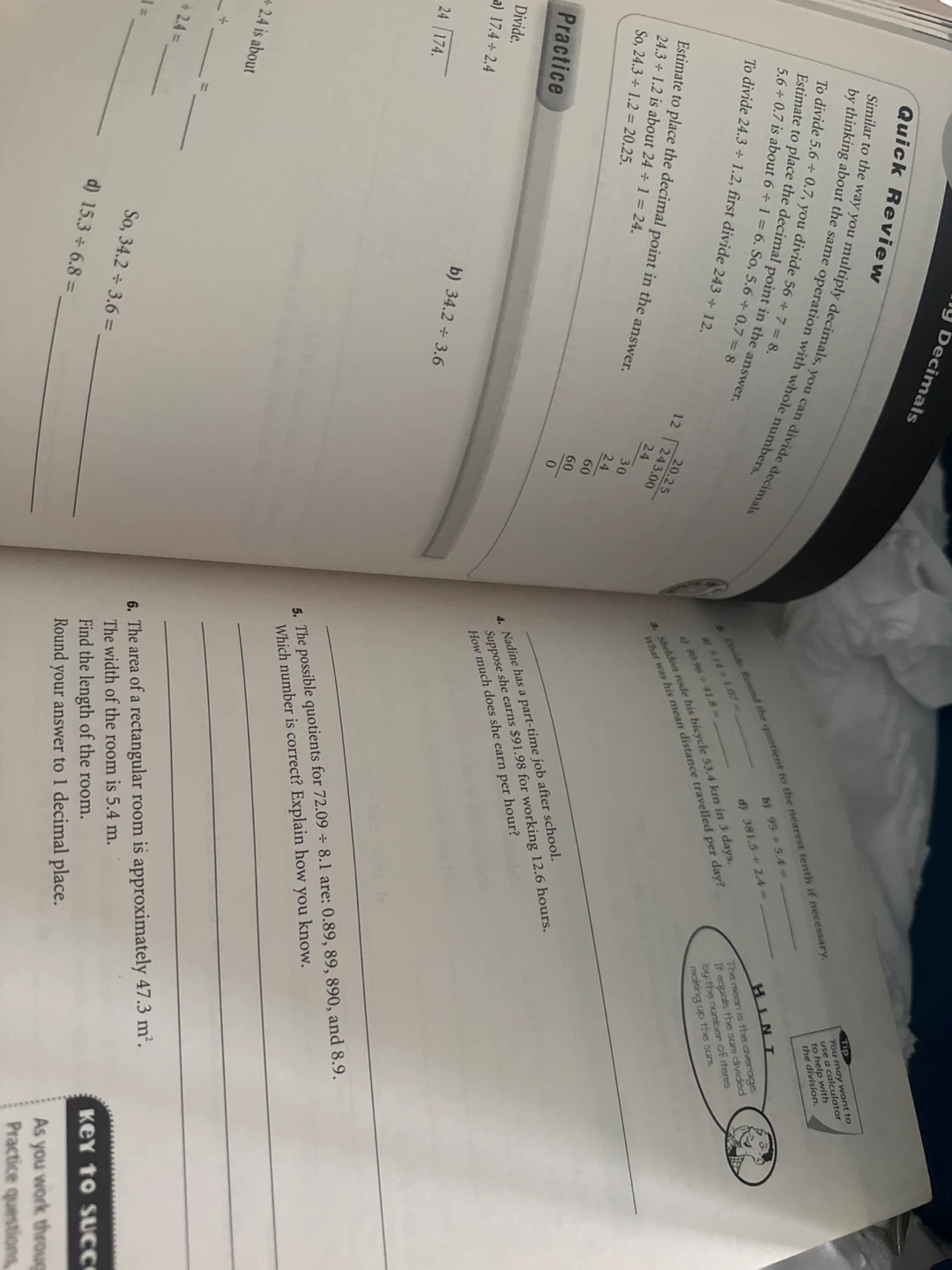 Math Makes Sense Grade 7 Practice and Homework Book - photo 2