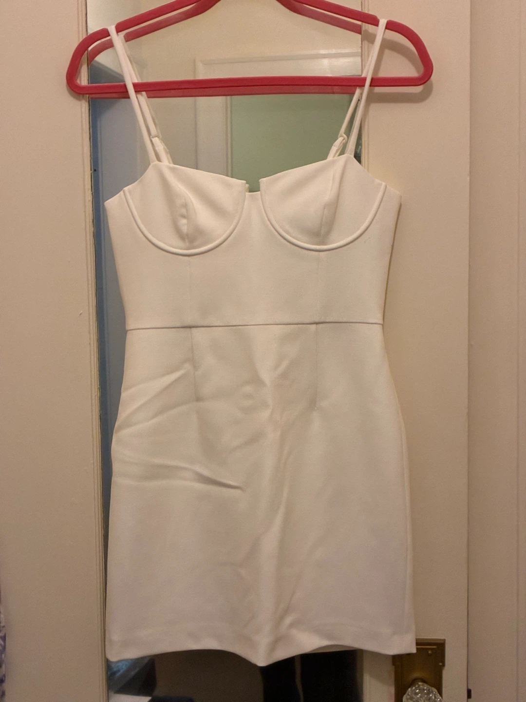 White Bodycon French Connection Mini Dress Size 4