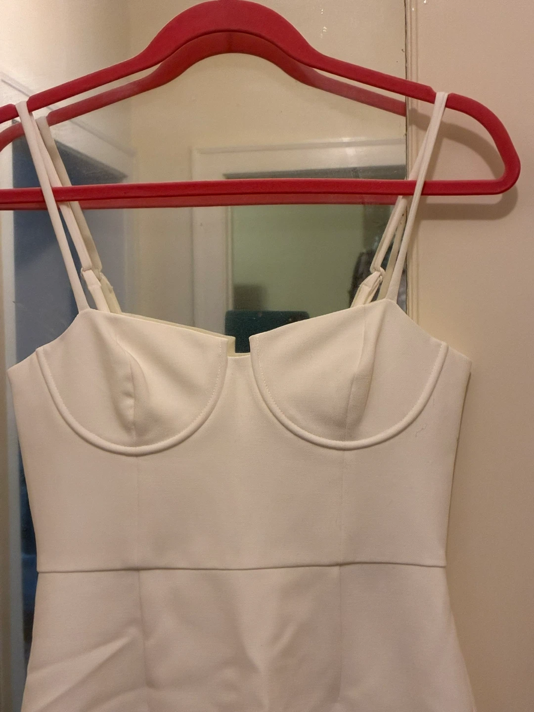 White Bodycon French Connection Mini Dress Size 4 - photo 2