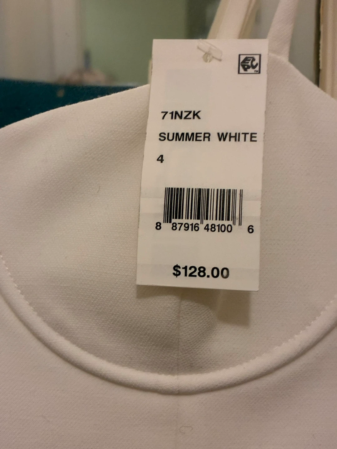 White Bodycon French Connection Mini Dress Size 4 - photo 4