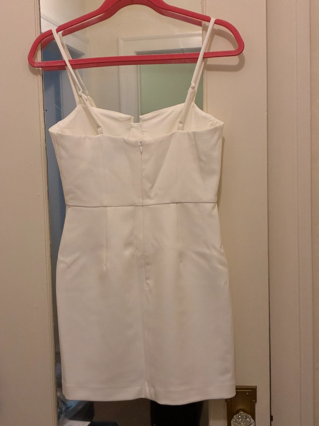 White Bodycon French Connection Mini Dress Size 4 - photo 5