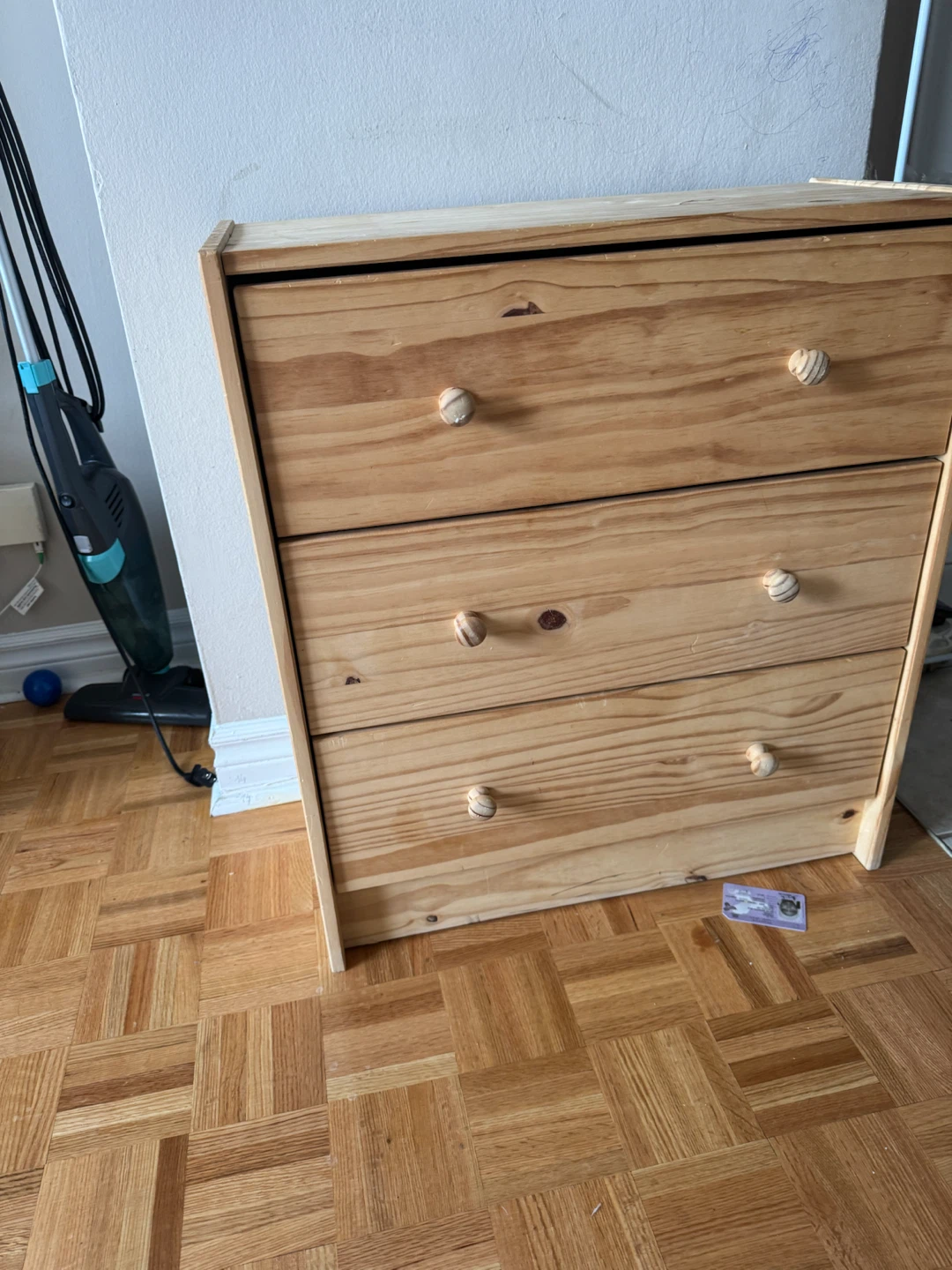 Wooden Dresser with 3 Drawers