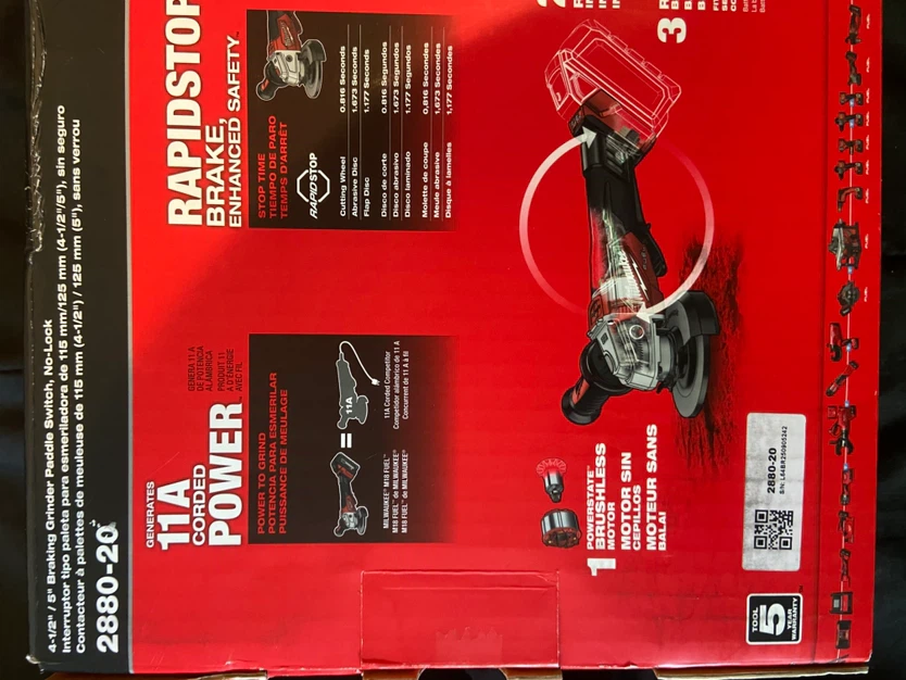 Milwaukee M18 FUEL 4-1/2" / 5" Cordless Grinder w/ Paddle Switch - photo 3