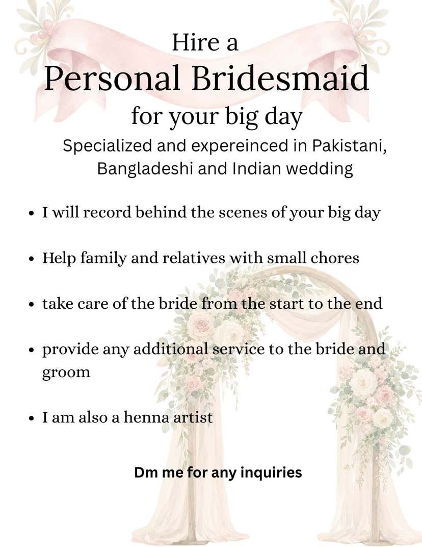 Hire a personal bridesmaid - photo 2
