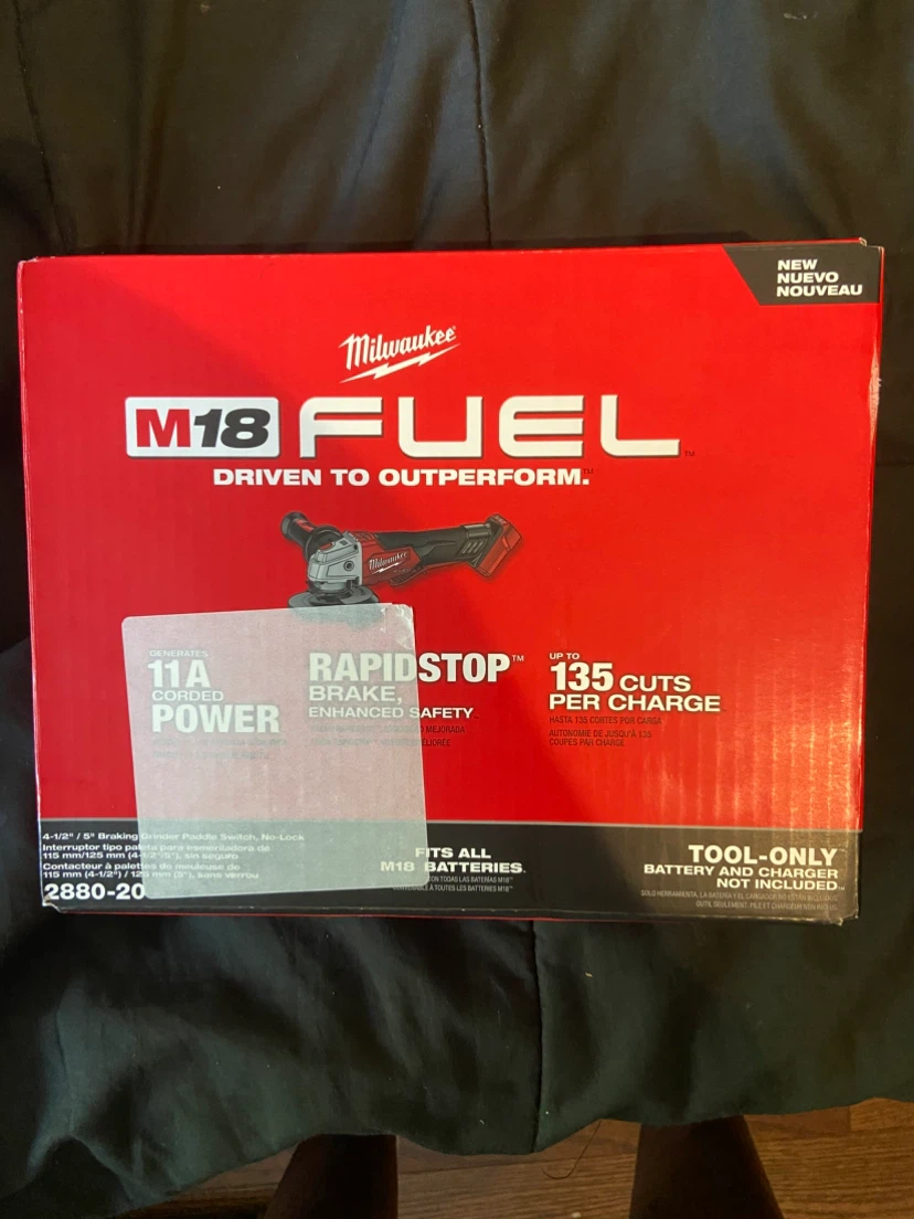 Milwaukee M18 FUEL 4-1/2" / 5" Braking Grinder Tool Only