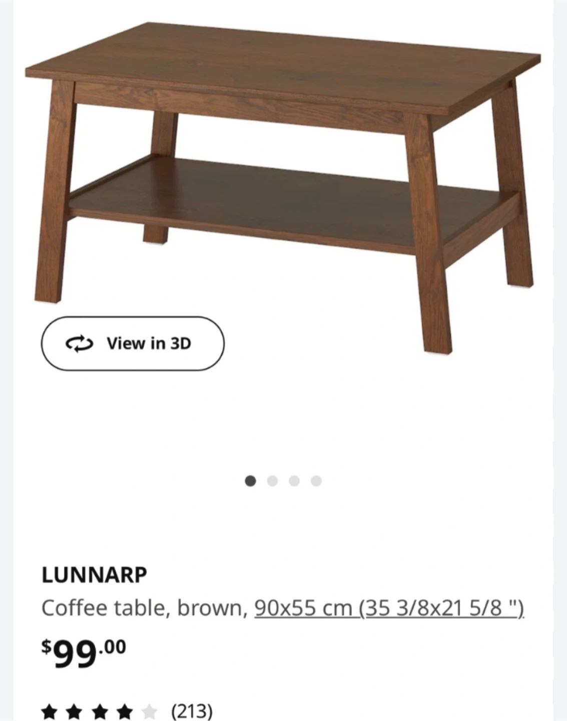Ikea coffee table