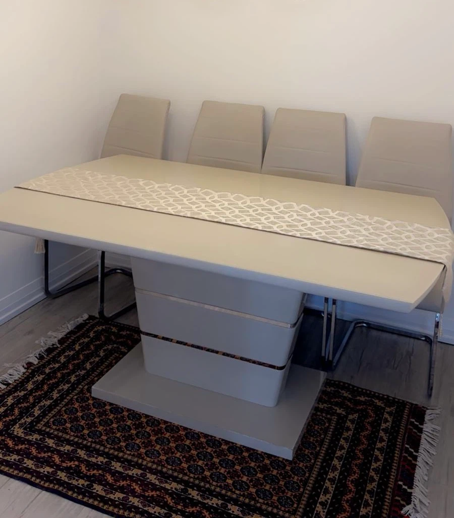 Modern Dining Table with Pedestal Base