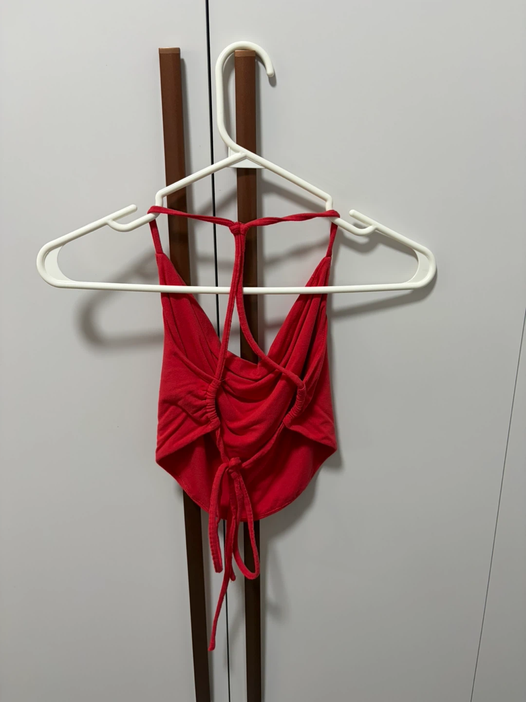 Red Halter DropNeck Top - photo 2