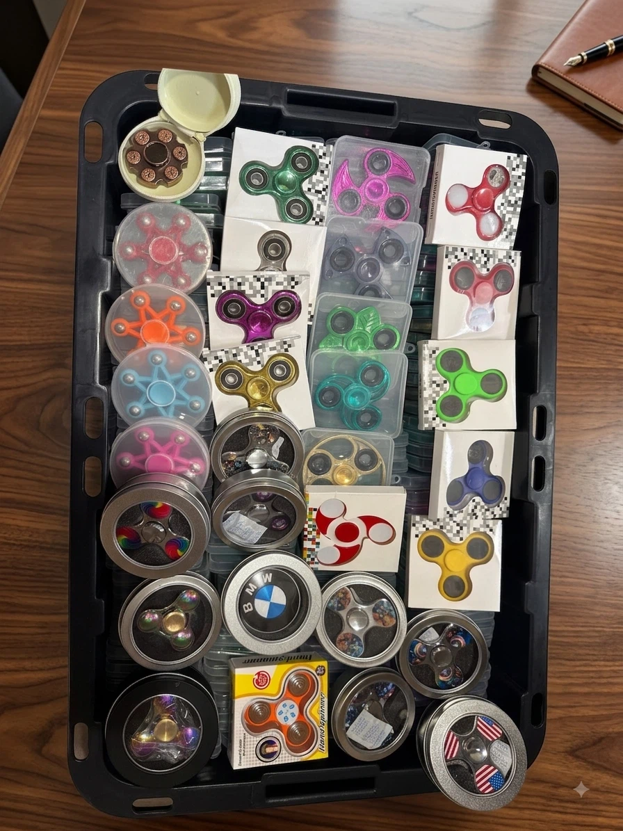 Bulk lot Assorted Hand Spinners 100 pcs