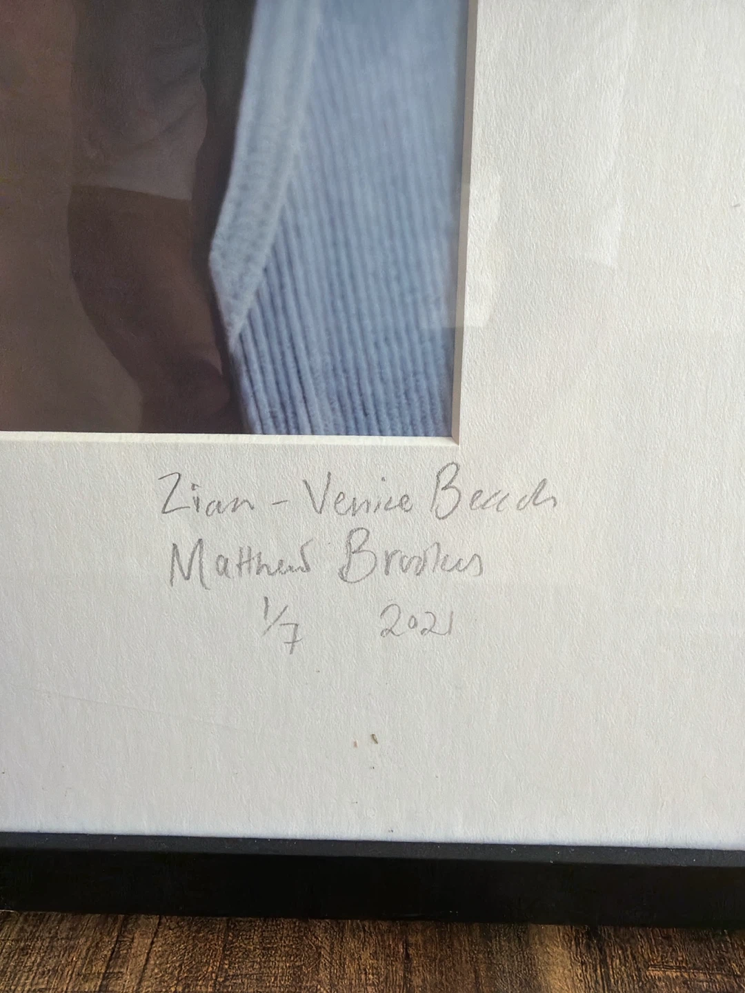 Framed Print "Zian - Venice Beach" by Matthew Brokus (1/7) - photo 2