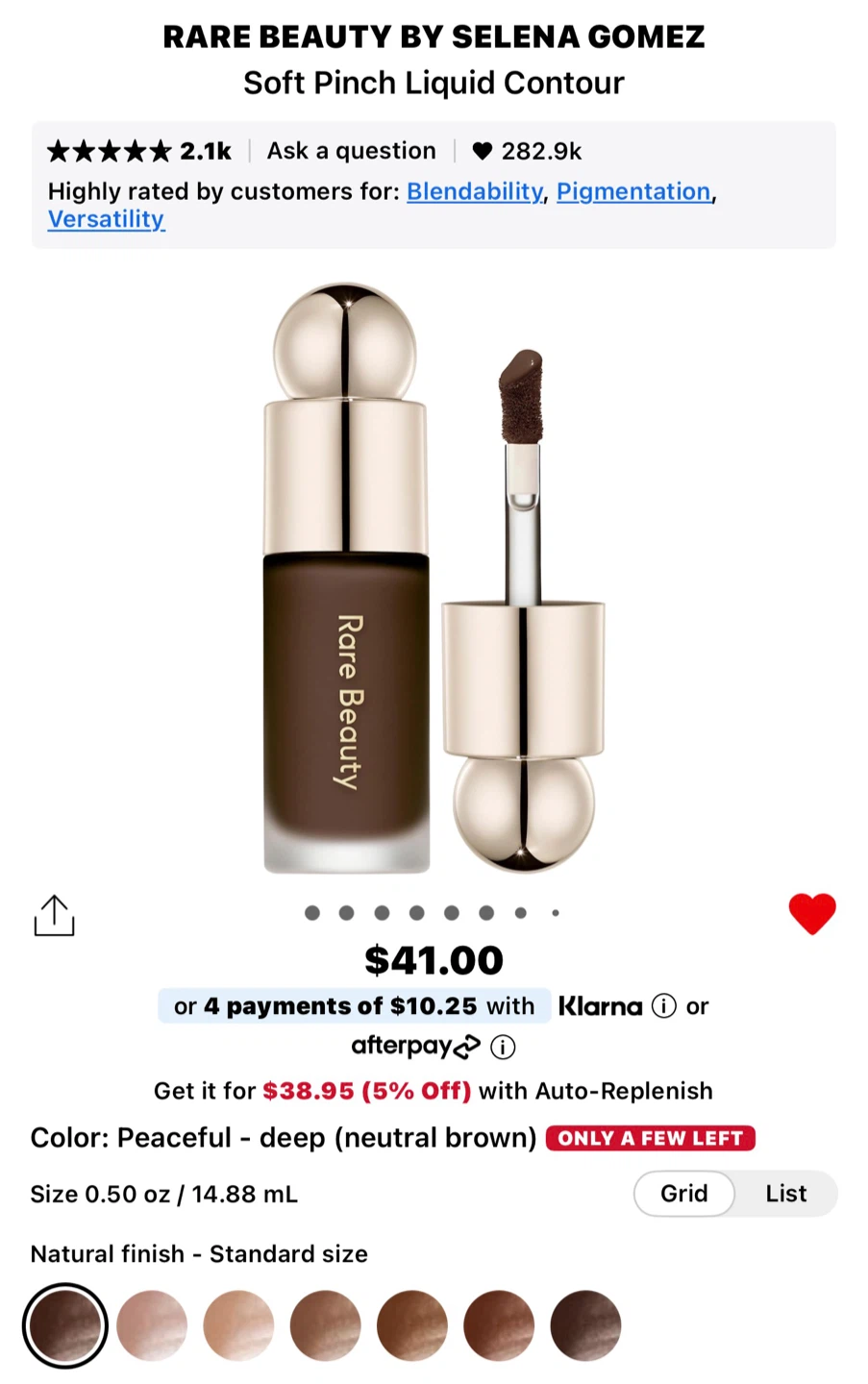 Rare Beauty Soft Pinch Liquid Contour - Shade Peaceful - photo 3