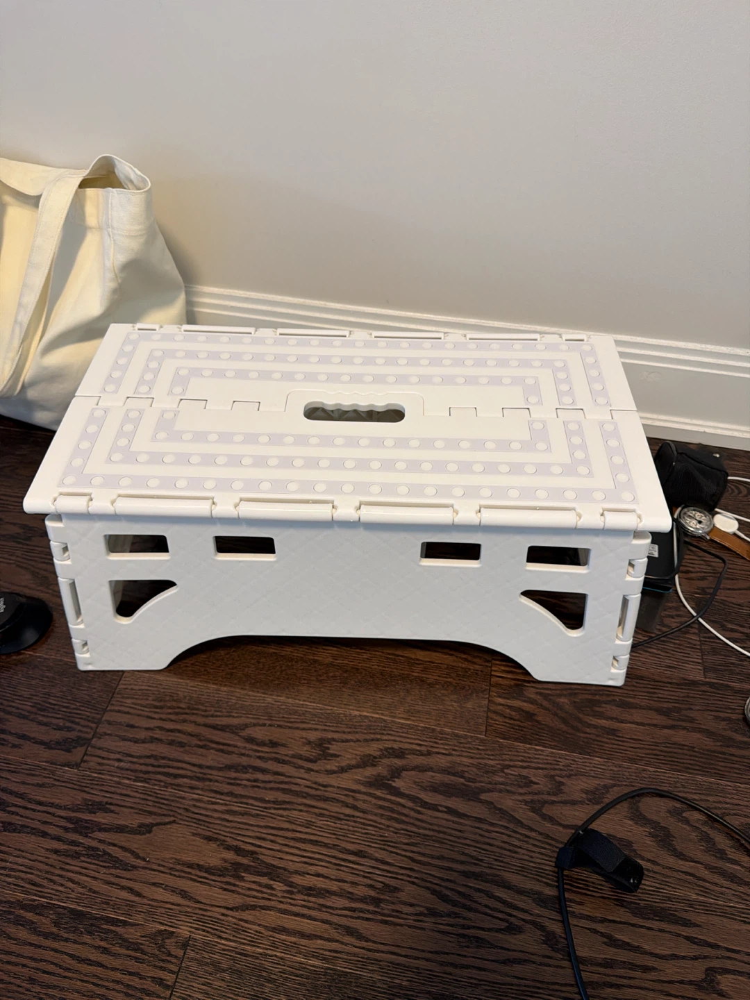 White Folding Step Stool