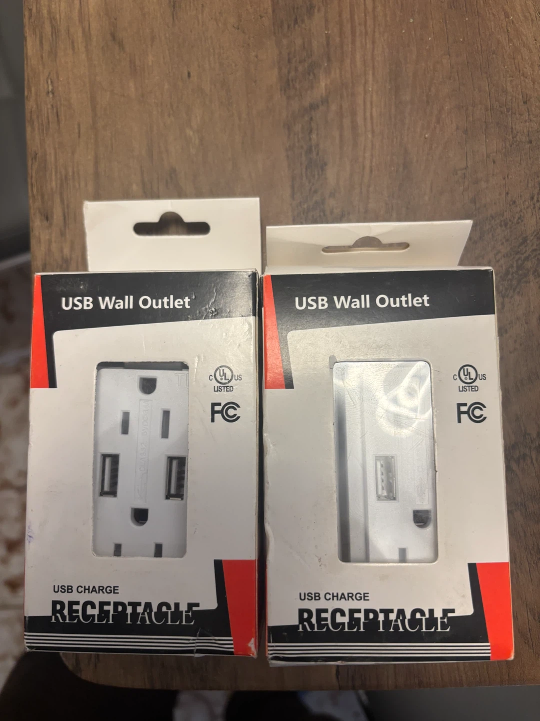 USB Wall Outlet Receptacles