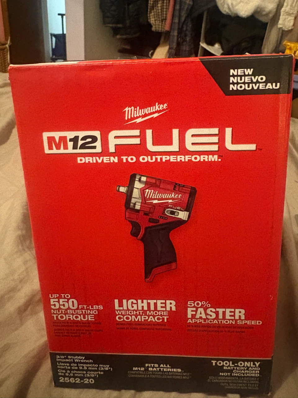 Milwaukee M12 FUEL 3/8" Stubby Impact Wrench Tool Only