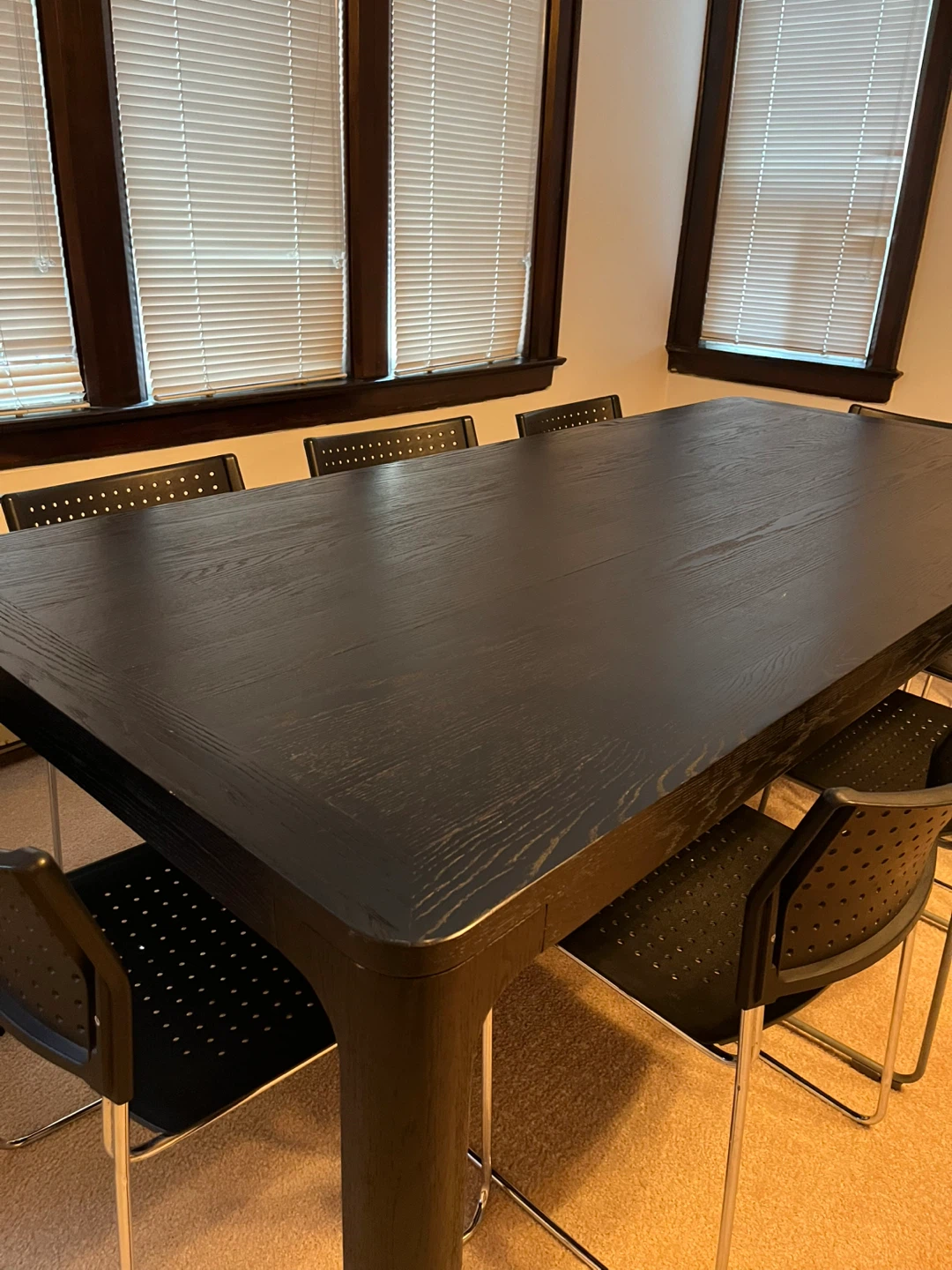 Large Black Dining Table - photo 3