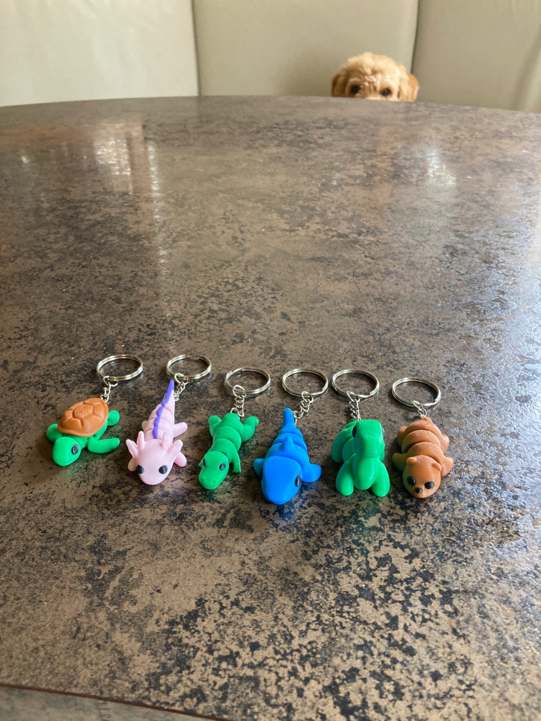 3D printed Animal Keychains