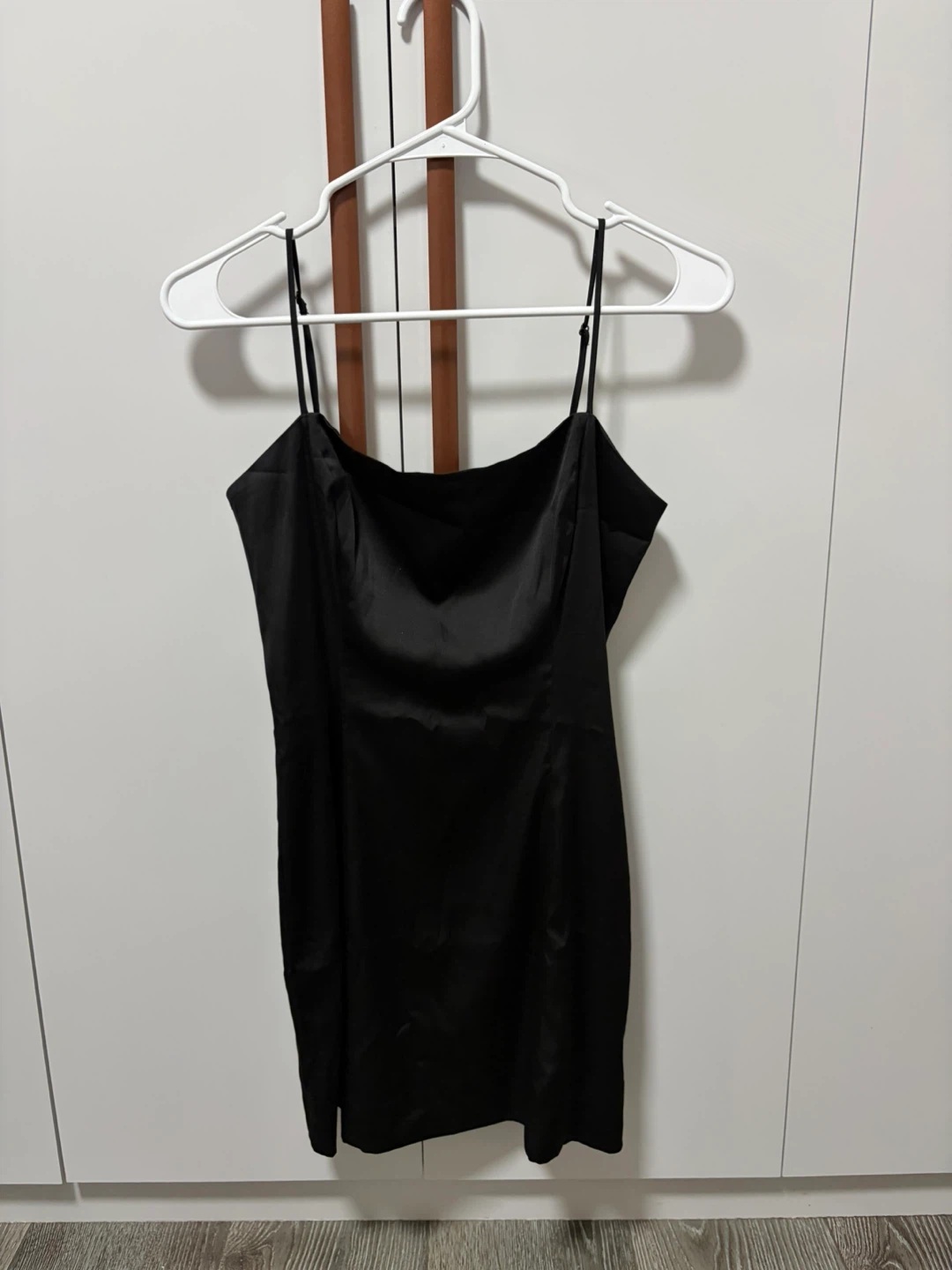 Sun-deh black slip dress size 4