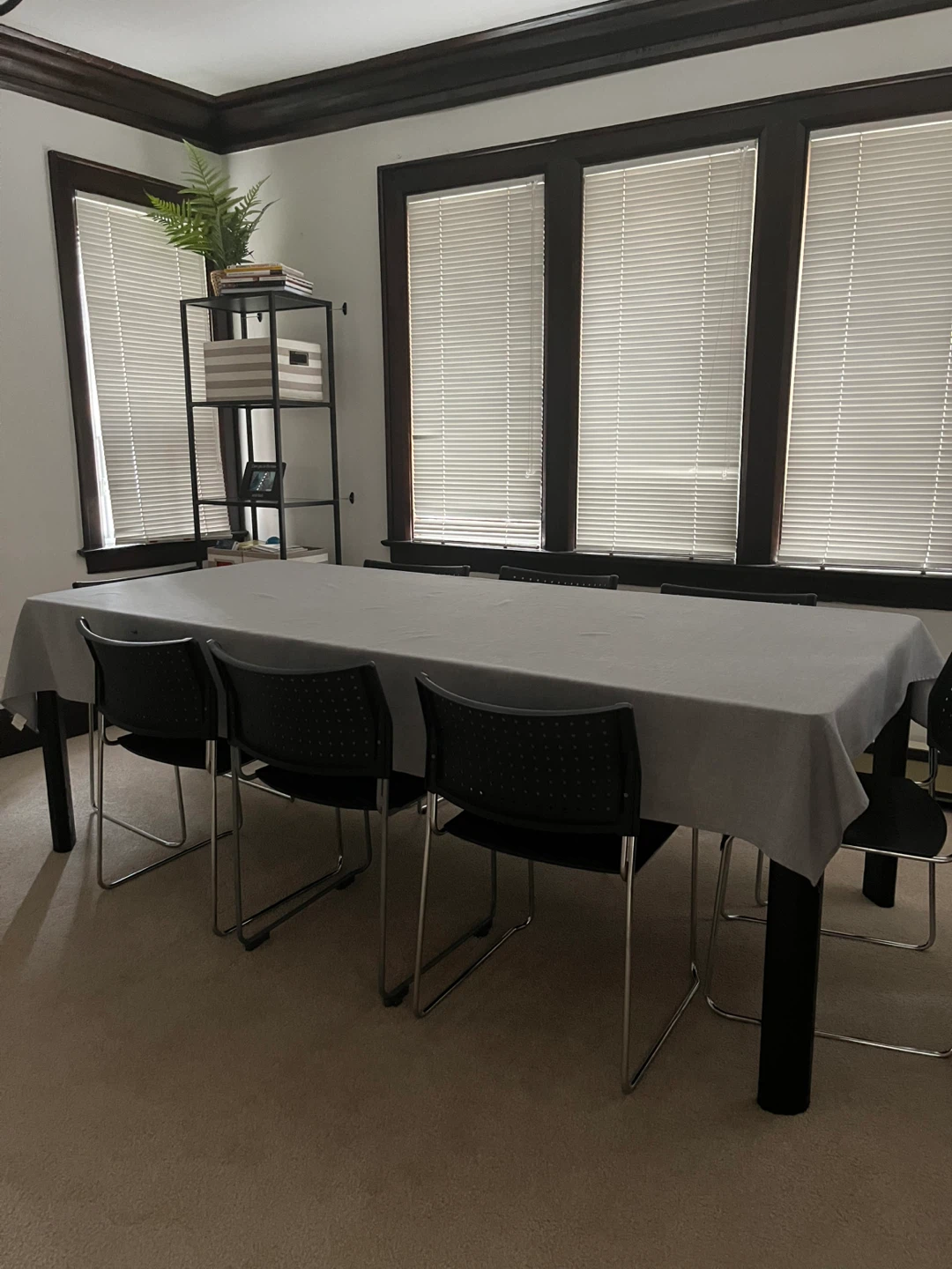 Large Black Dining Table - photo 5
