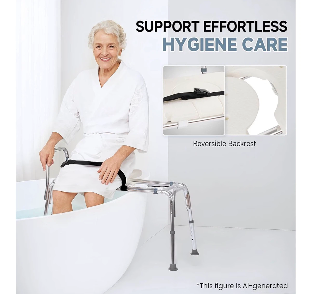 Sliding Tub Bench Shower Chair - photo 3