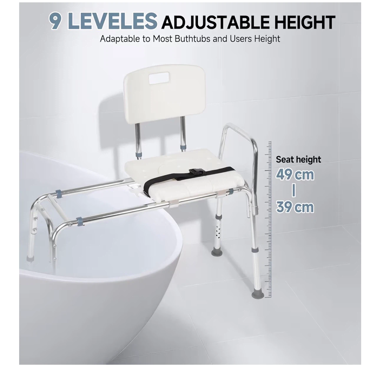 Sliding Tub Bench Shower Chair - photo 5