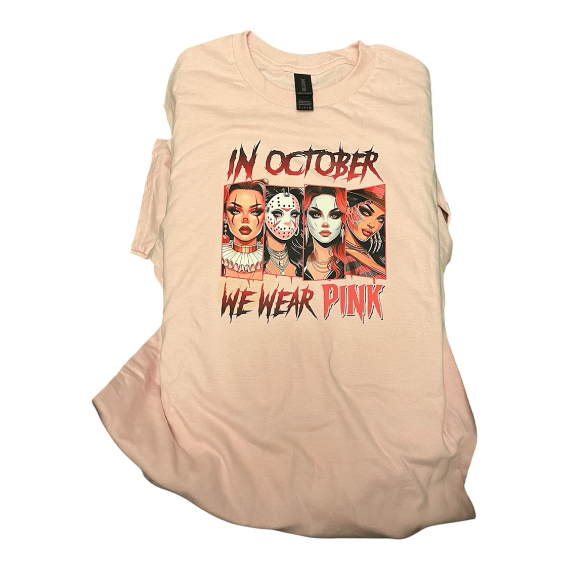 Gildan Pink T-Shirt "In October We Wear Pink" Graphic Tee - photo 2