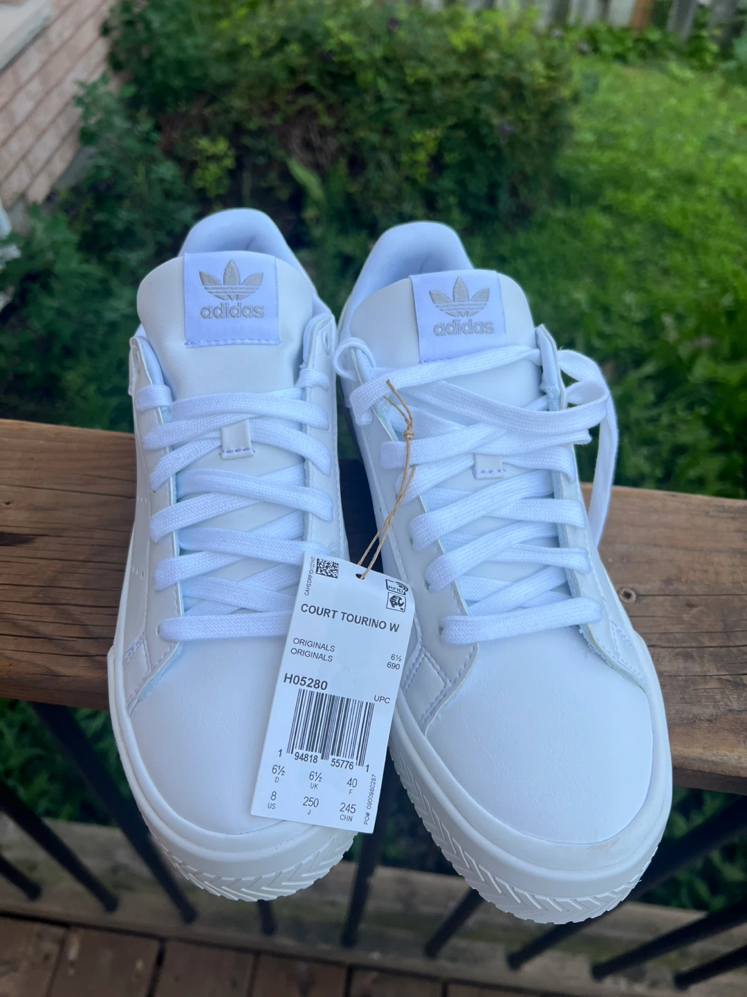BNWT Adidas Court Tourino W Women's Shoes White Size 8