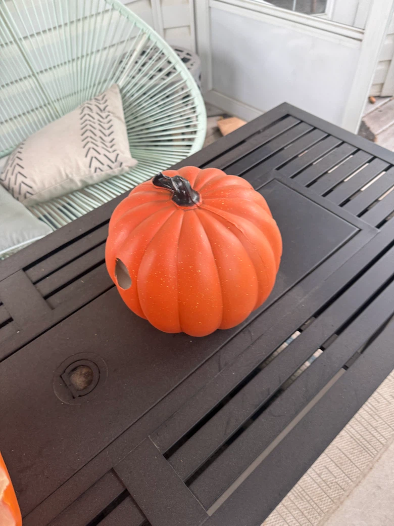 Set of 2 Halloween Jack-O’-Lantern Pumpkins - photo 5