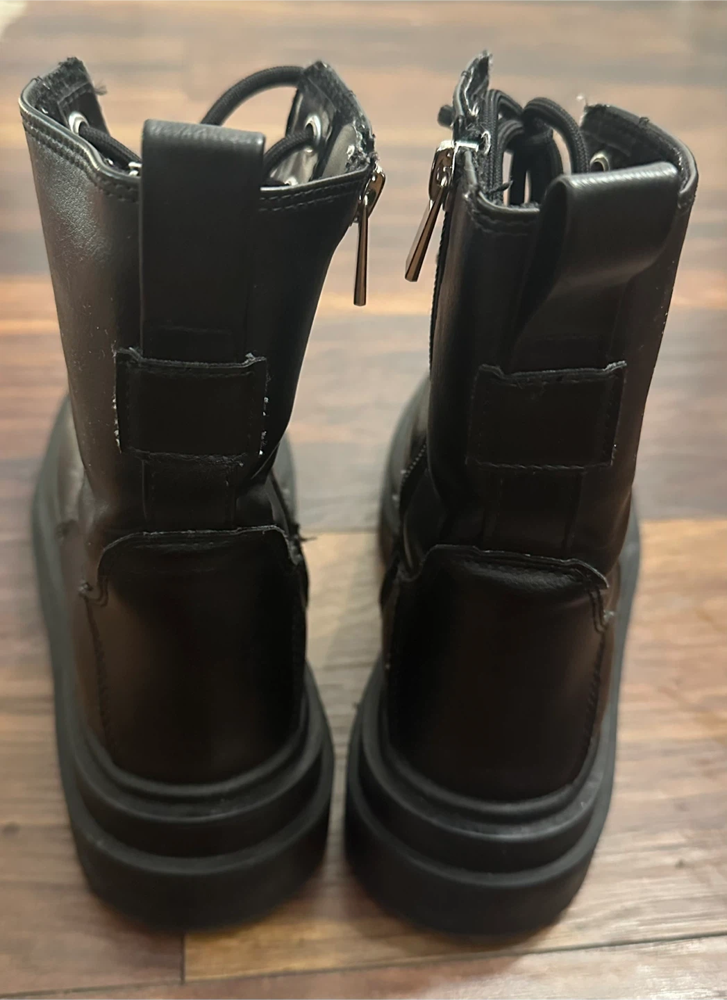 Black Combat Boots - Size 37 - photo 3