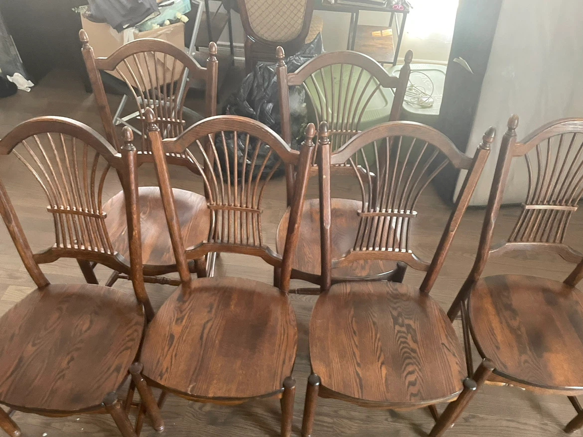 Wooden Dining Table and Chairs Set