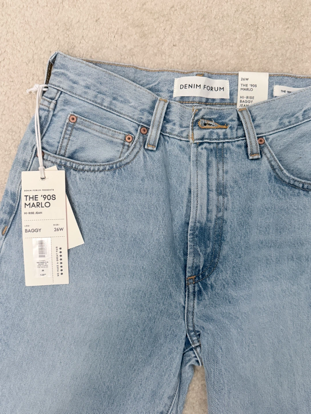 Denim Forum The '90s Marlo Baggy Jeans - photo 2