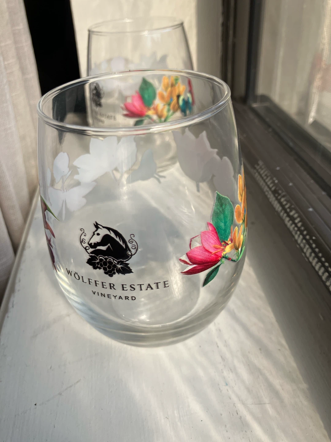 2 stemless wine glasses - photo 2