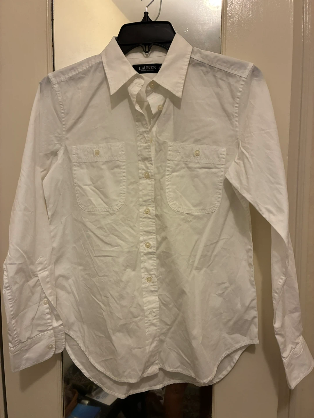 Lauren Ralph Lauren White Button-Up Shirt - XS
