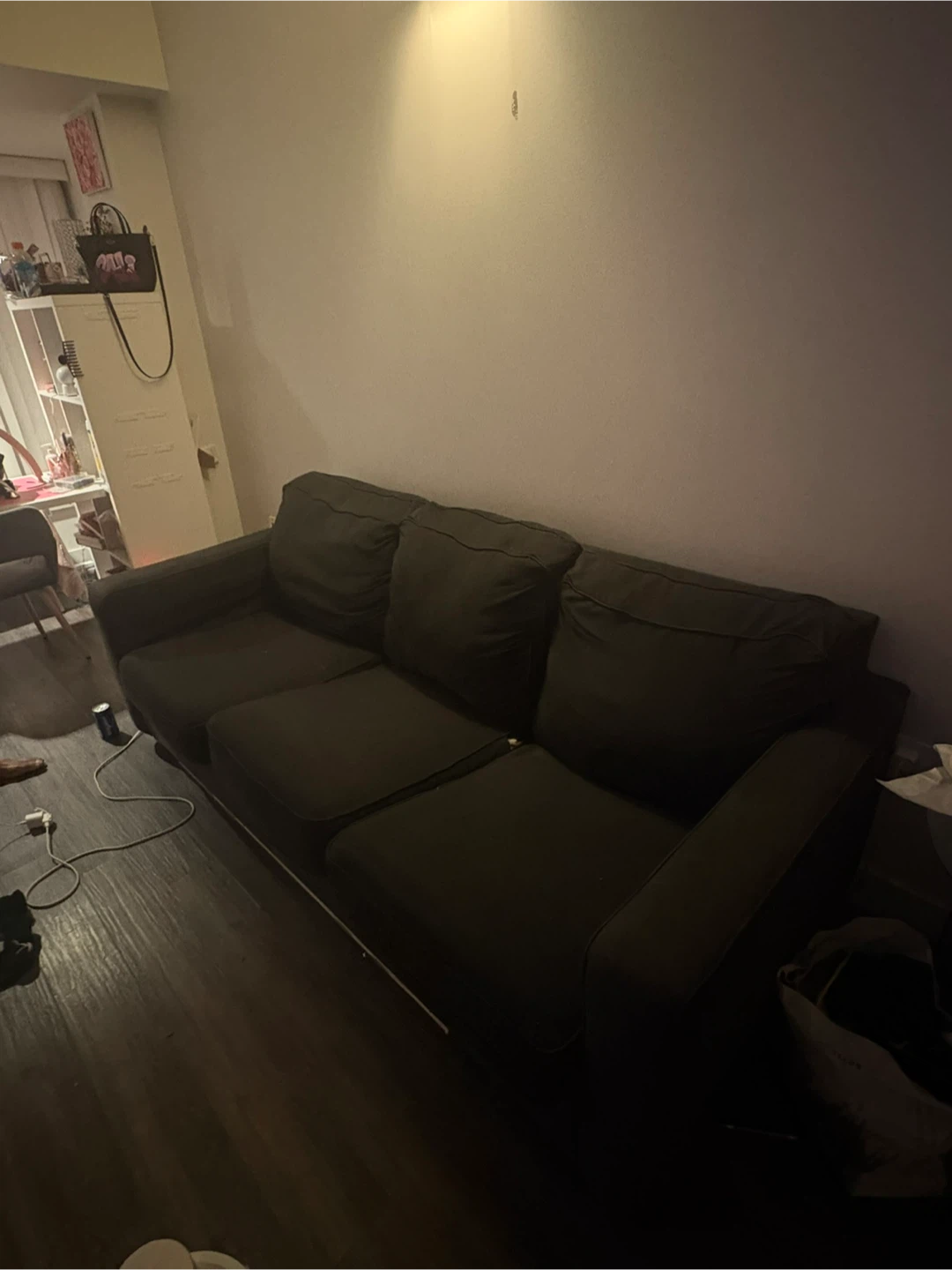 Dark Grey 3-Seater Sofa