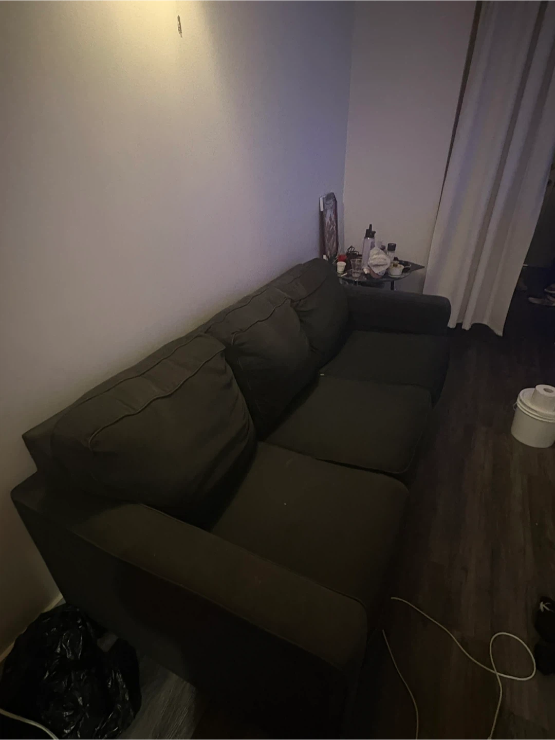 Dark Grey 3-Seater Sofa - photo 2
