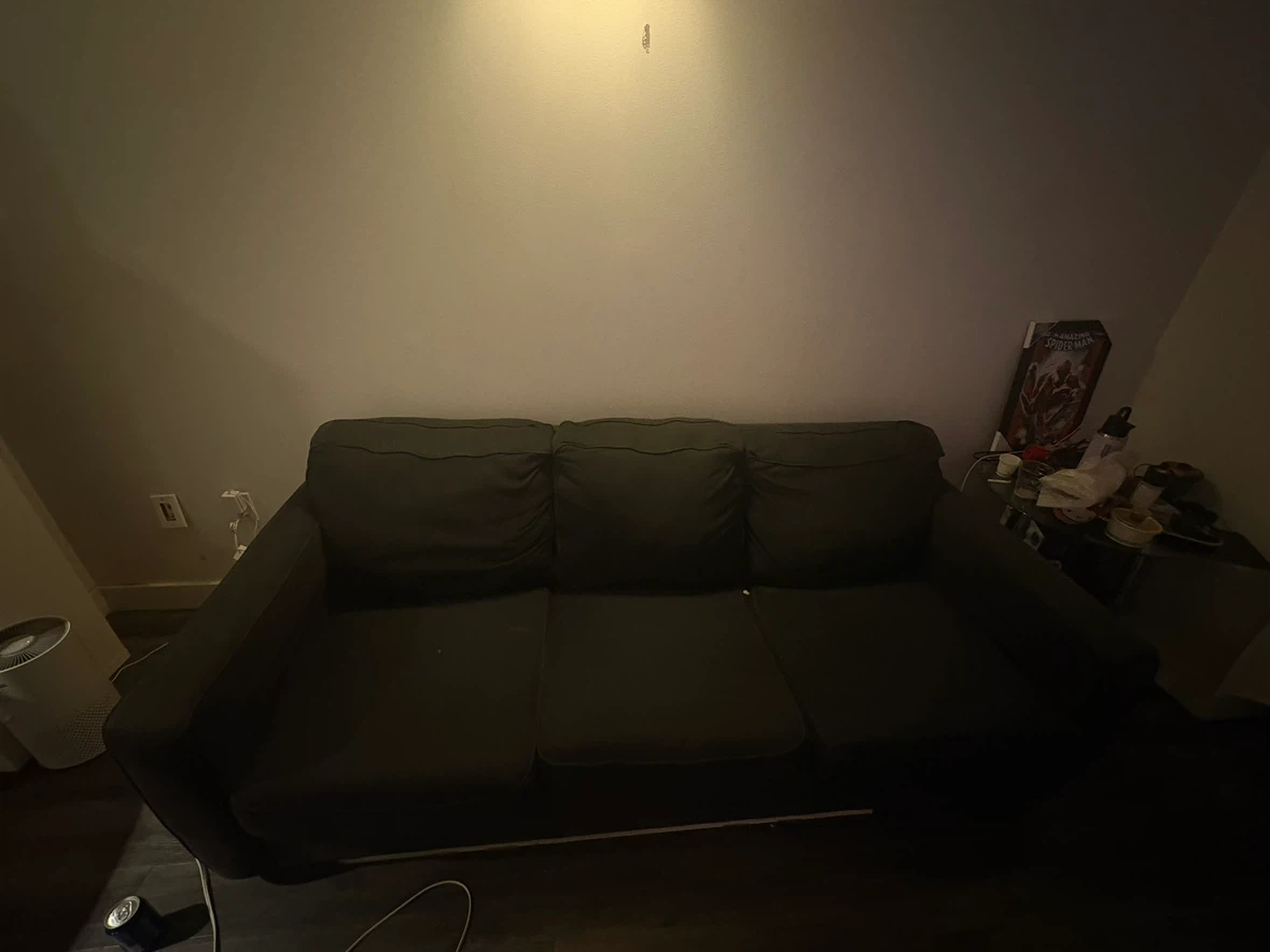 Dark Grey 3-Seater Sofa - photo 3