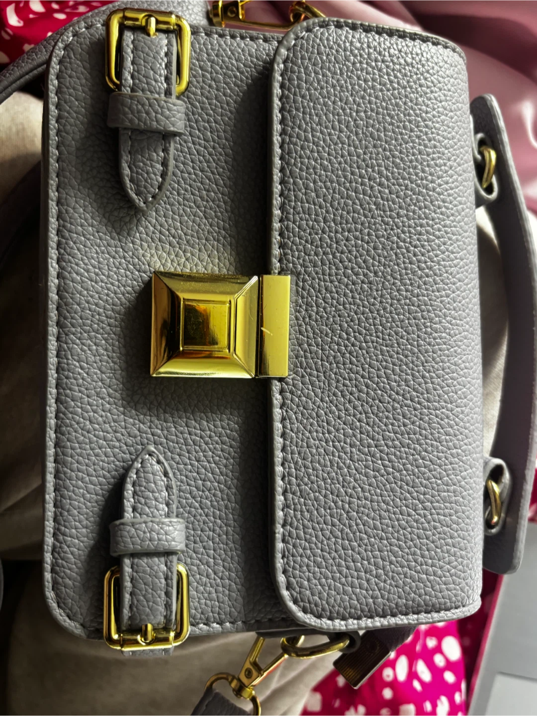 Lavender Crossbody Purse with Gold Hardware - photo 2
