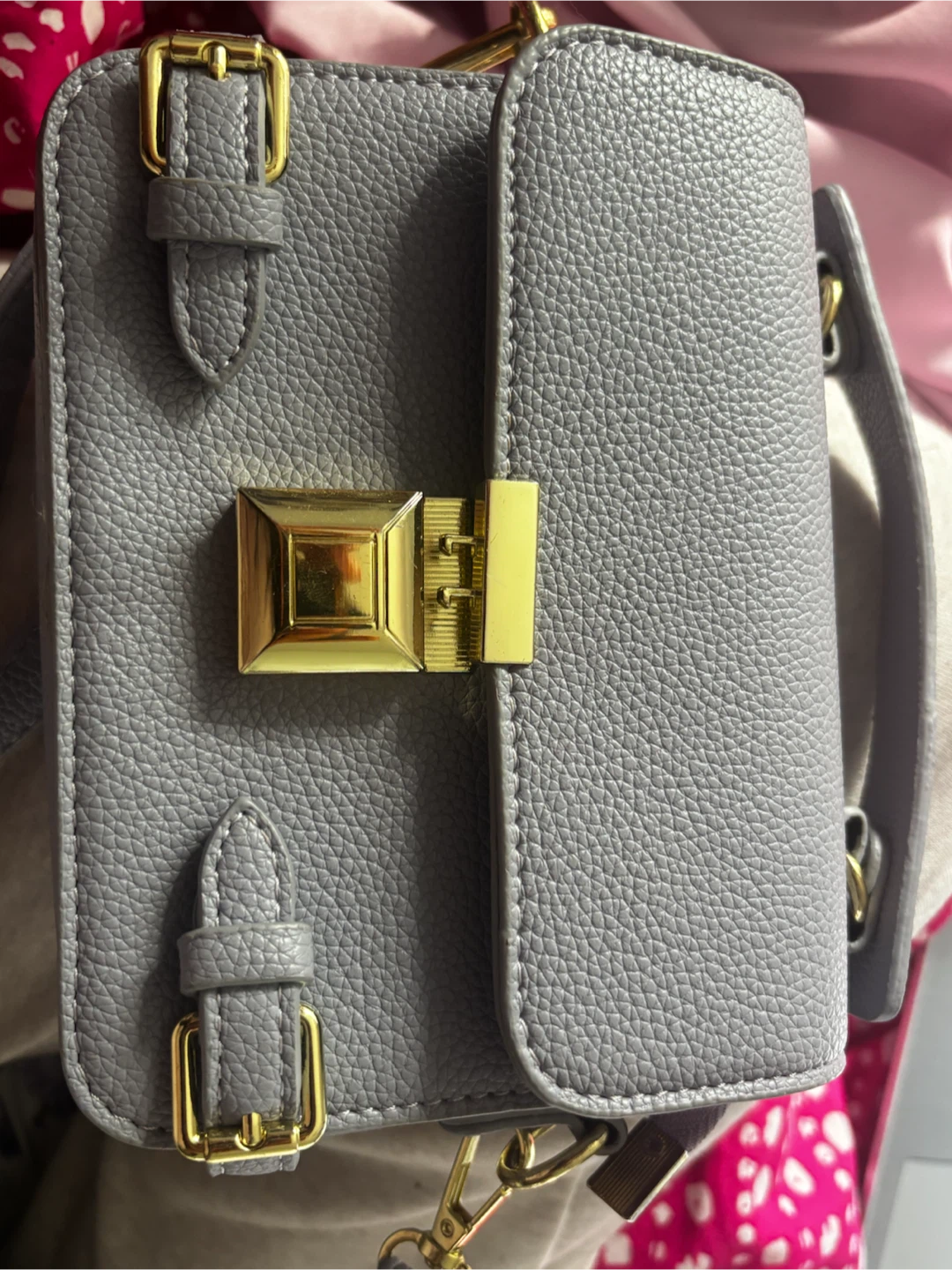 Lavender Crossbody Purse with Gold Hardware - photo 4