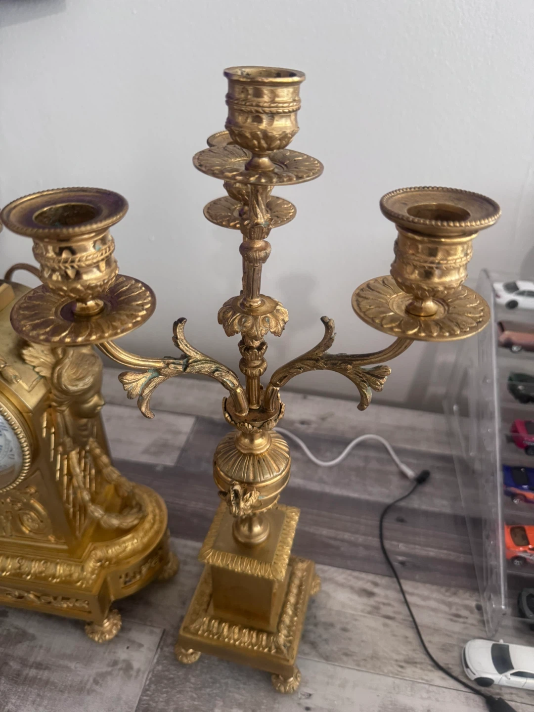 Antique French gilt bronze set Japy Freres 1860-1890 - photo 3