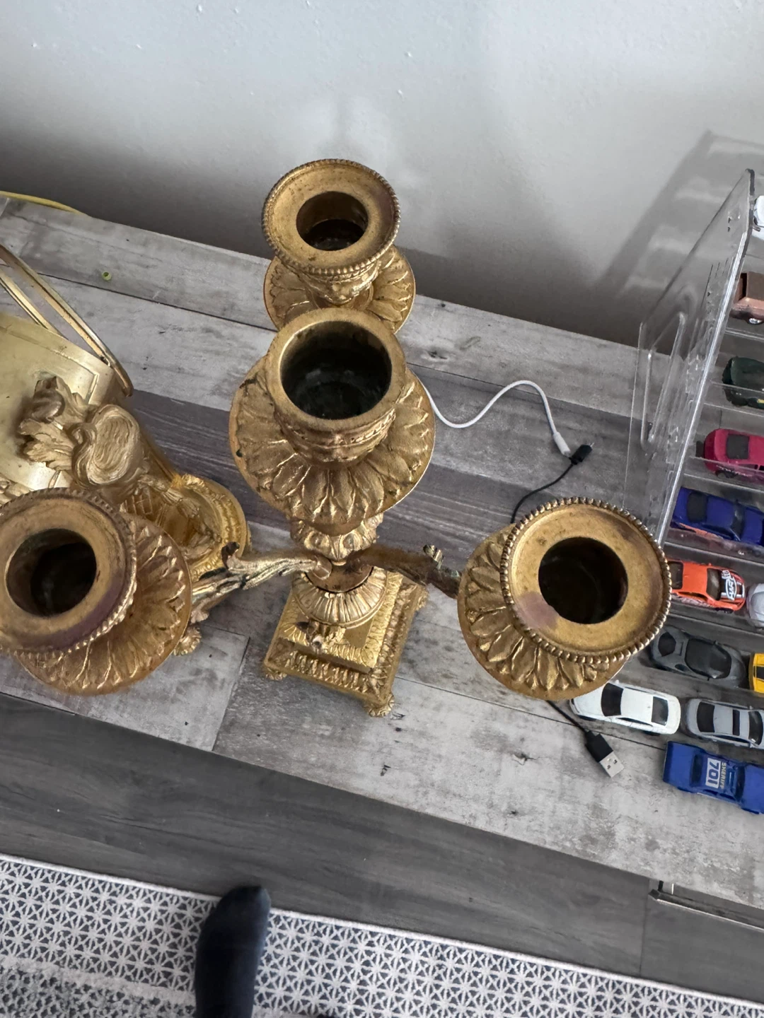 Antique French gilt bronze set Japy Freres 1860-1890 - photo 4