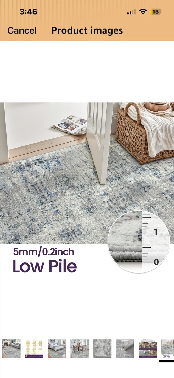 Low Pile Area Rug - photo 3