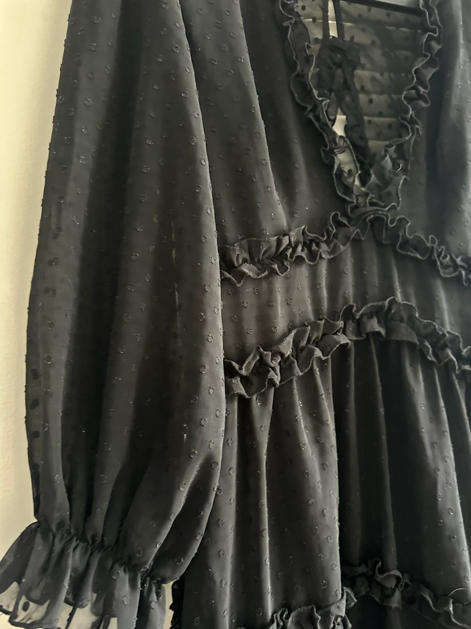 Perfect Black Ruffle Tiered Dress - photo 4