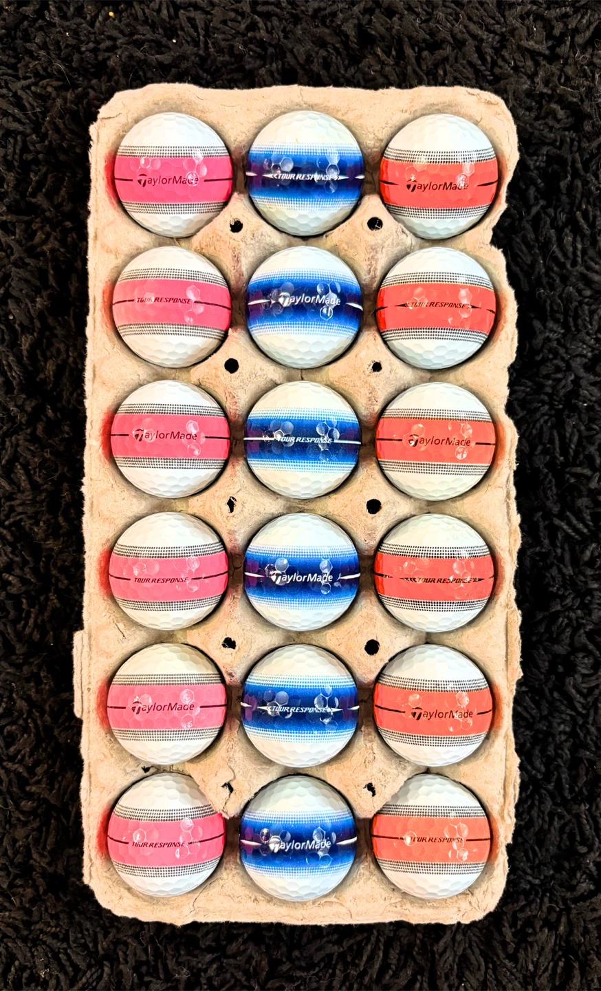 18 Taylormade Tour Response Stripe Golf Balls - photo 2