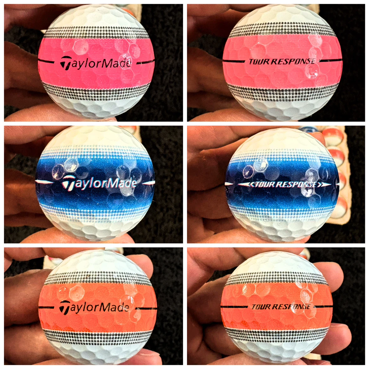 18 Taylormade Tour Response Stripe Golf Balls - photo 3