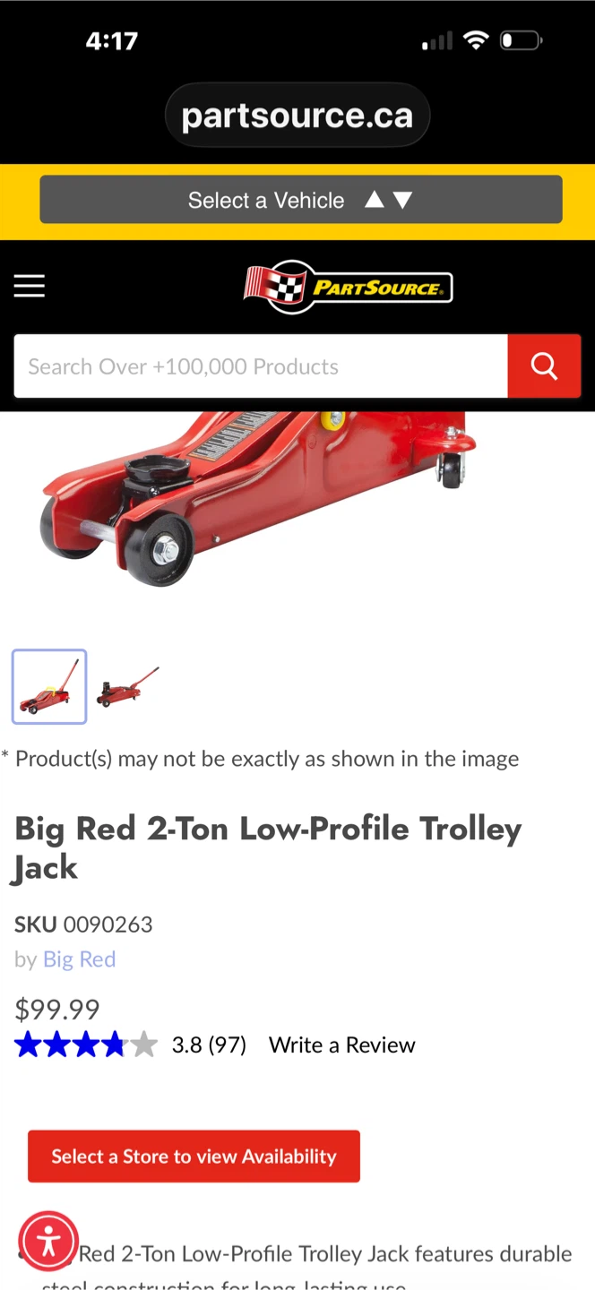 Big Red 2 Ton Hydraulic Floor Jack