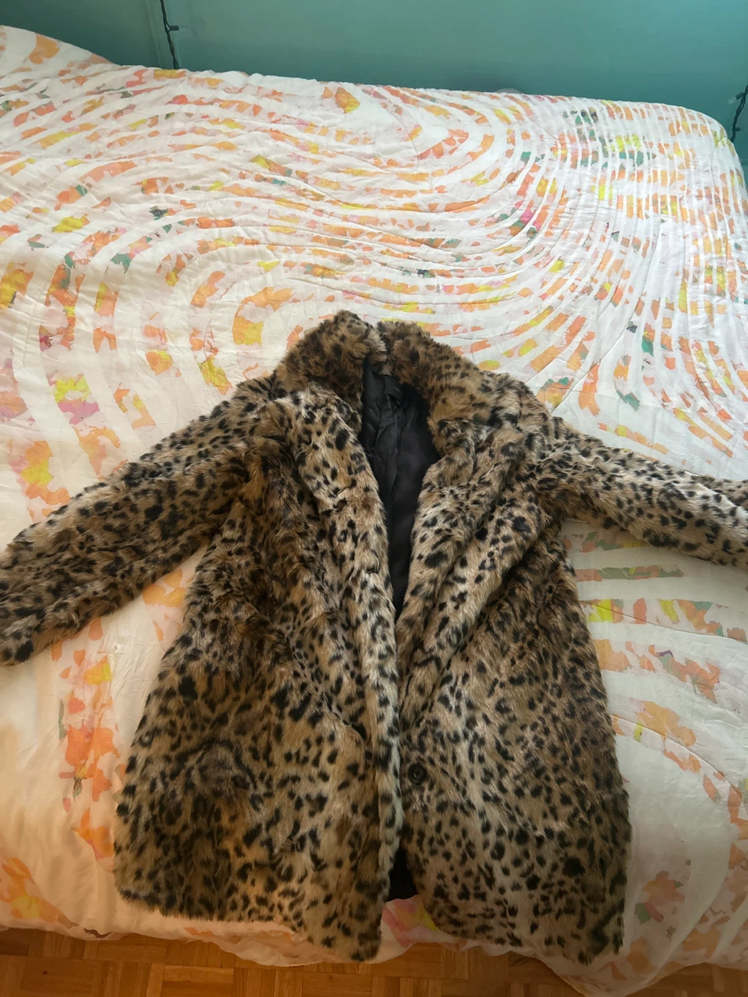 Talula Leopard print plush coat