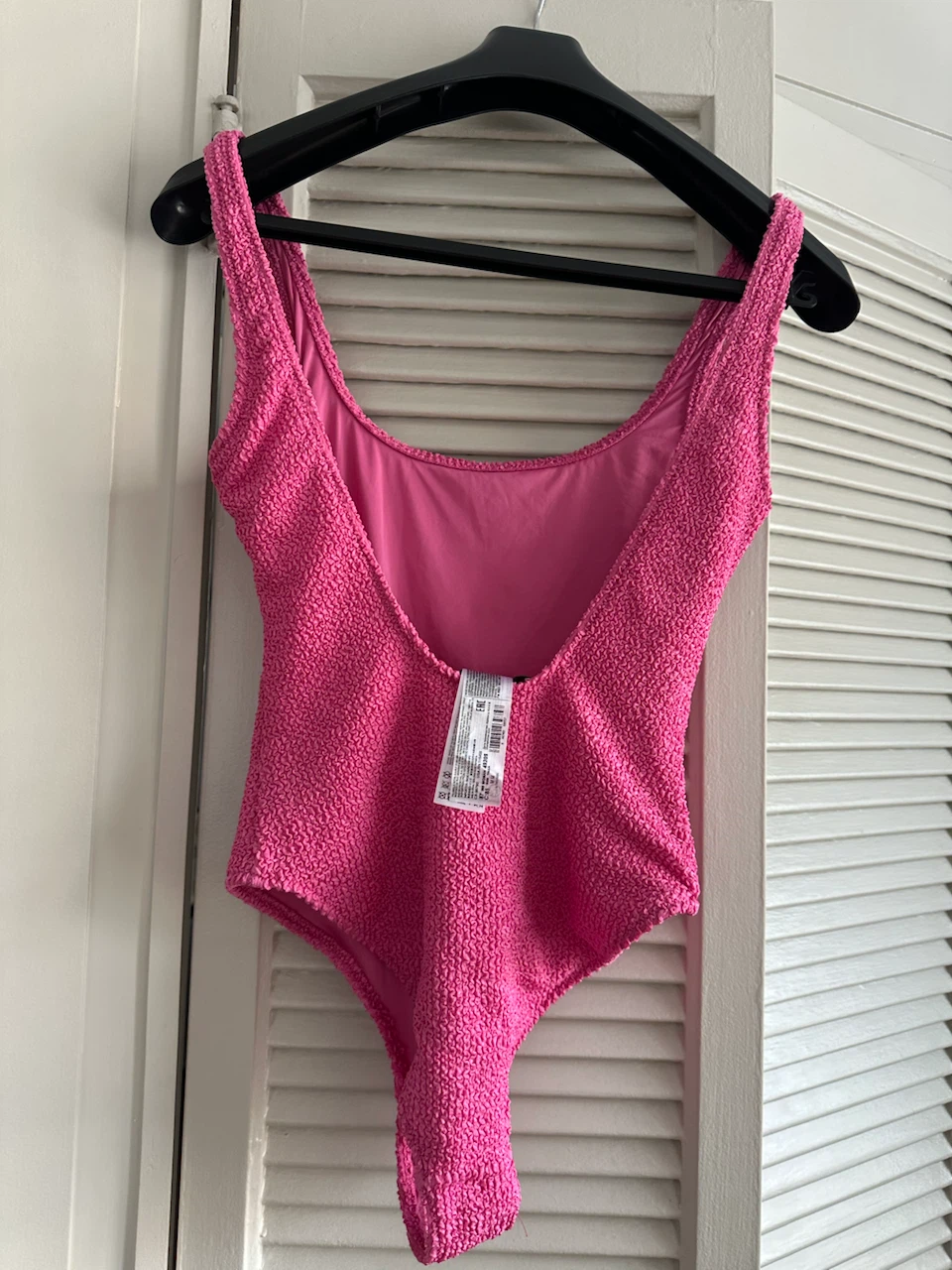Hot Pink Textured One-Piece Swimsuit - Size M - photo 3