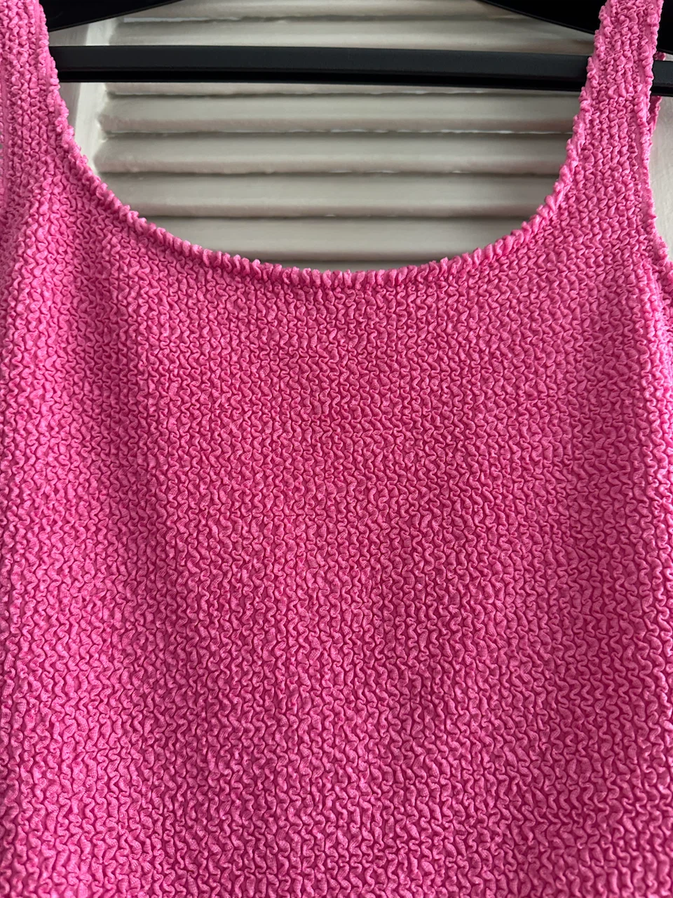 Hot Pink Textured One-Piece Swimsuit - Size M - photo 4