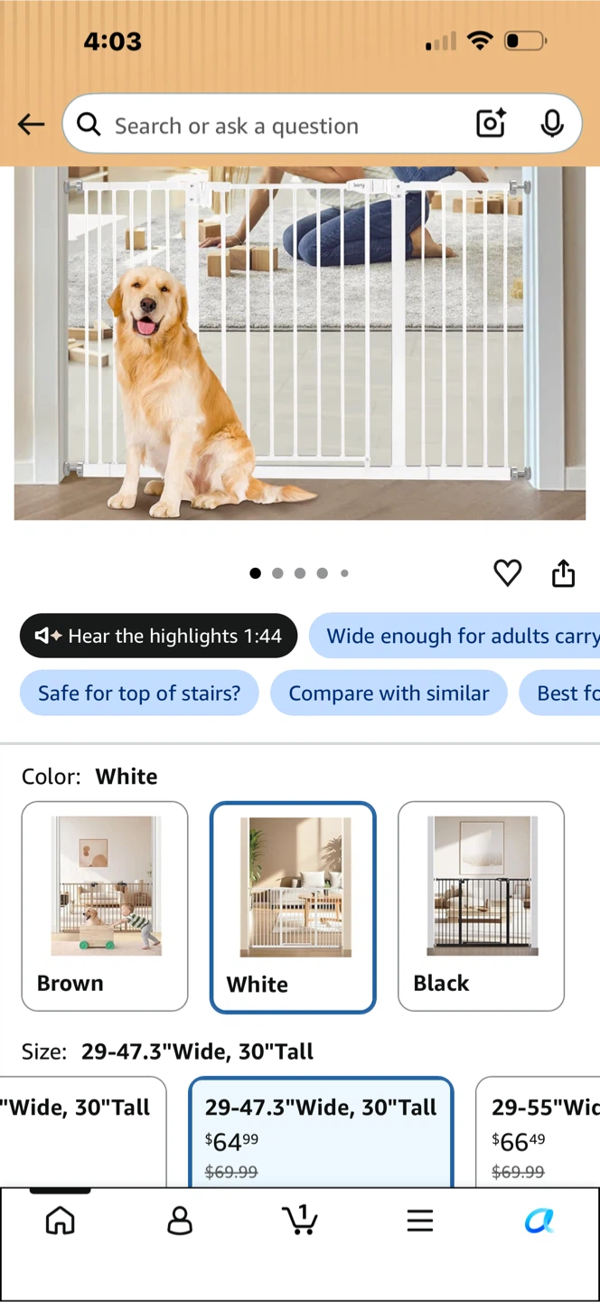 keny Extra Tall Baby Gate - photo 4